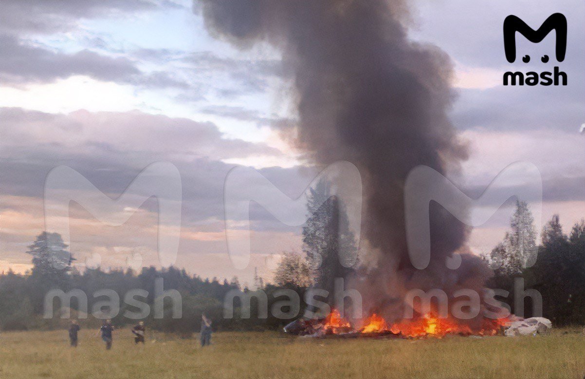 В Тверской области разбился самолет, где в качестве пассажира числился Евгений Пригожин