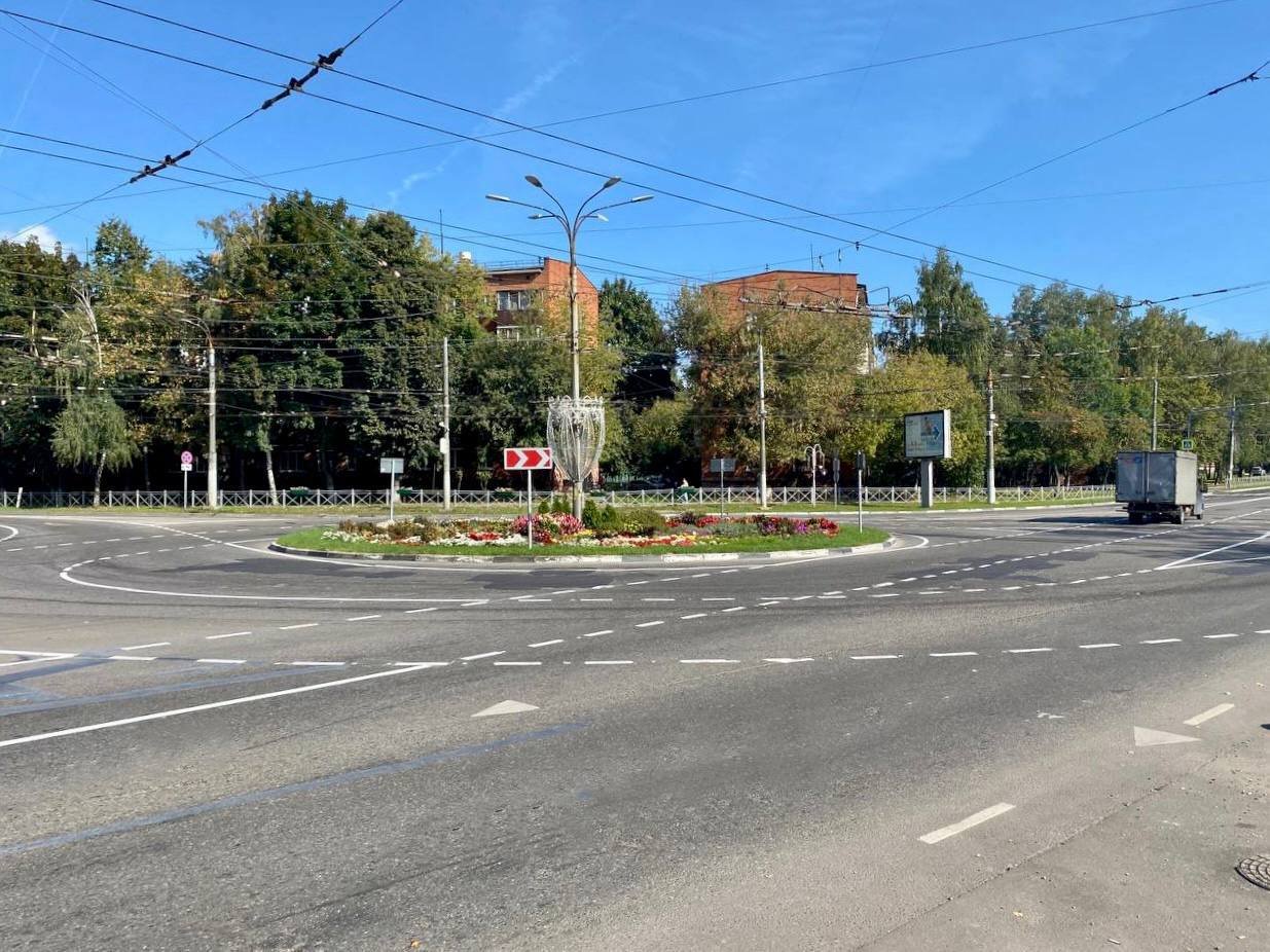 В Видном появился турбокольцевой перекресток 