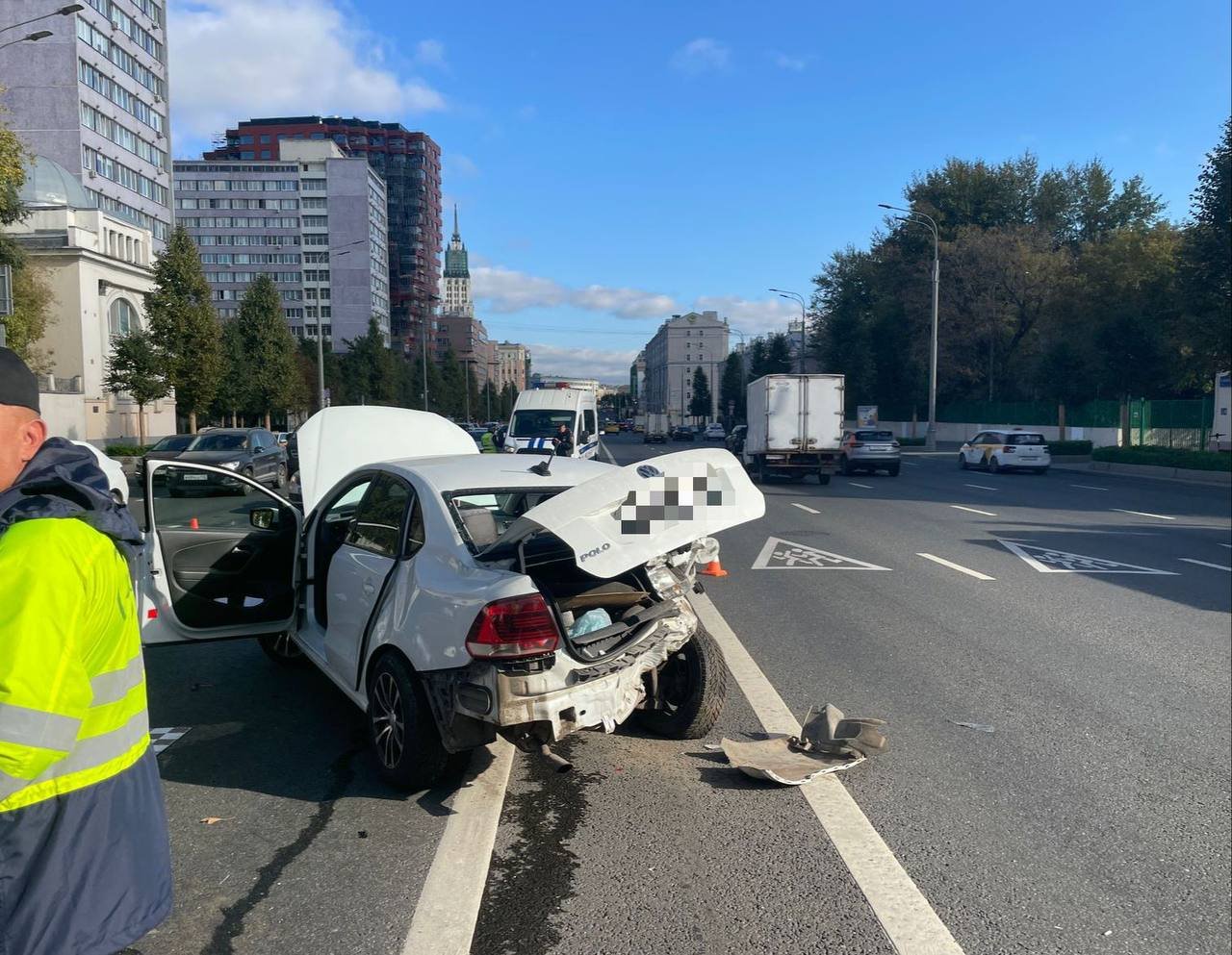 СК возбудил дело после ДТП в центре Москвы с двумя пострадавшими