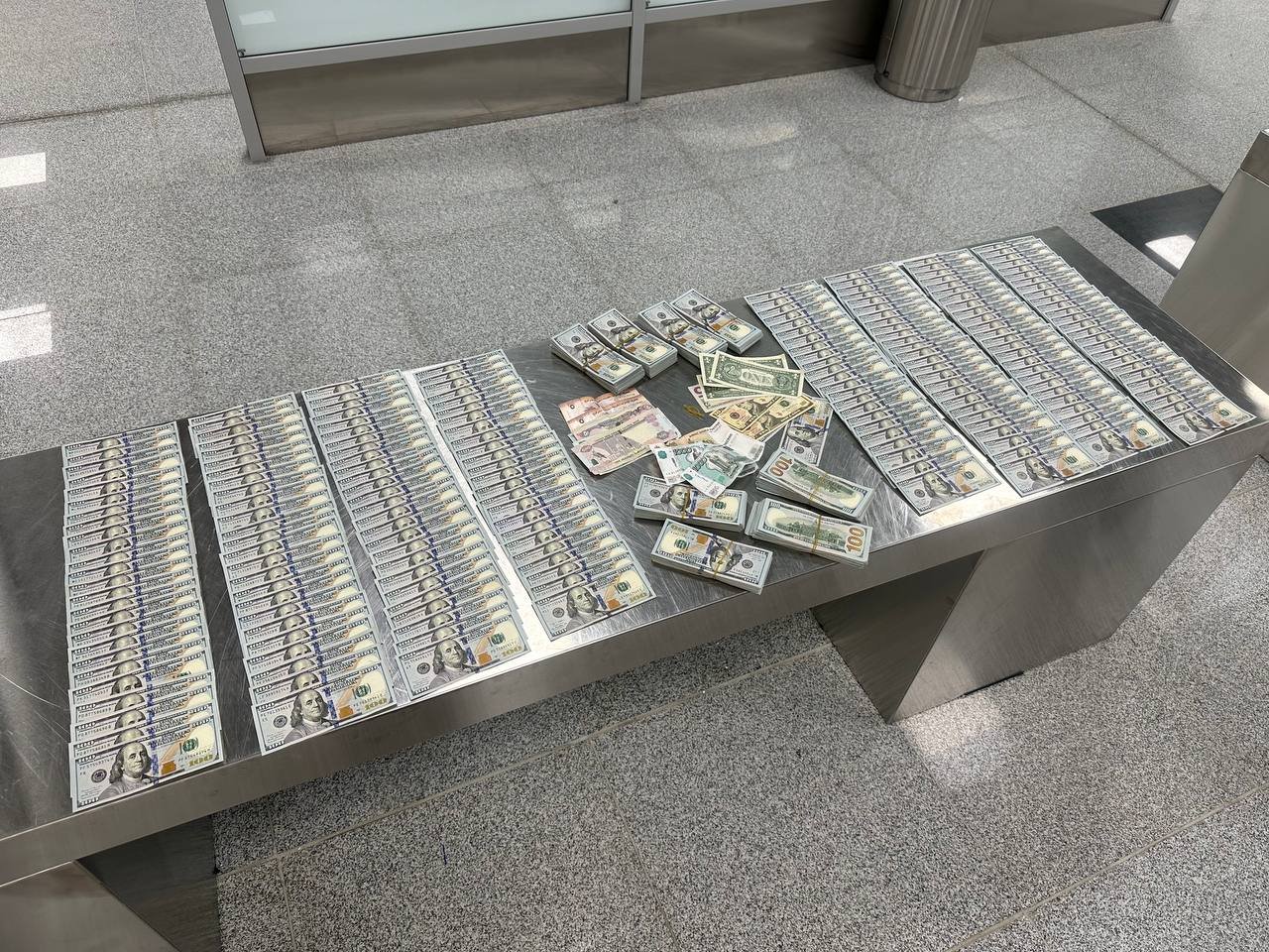 На таможне в Домодедово у россиянина нашли $100 тысяч 