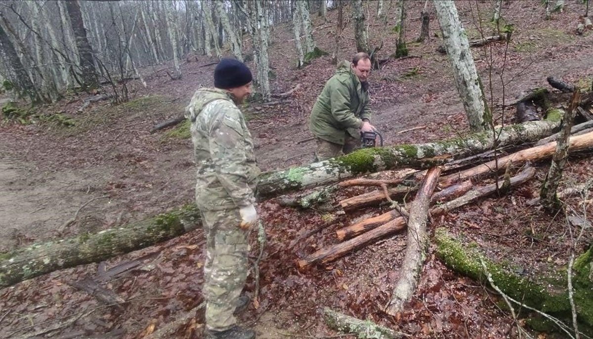 Испытание черноморским штормом: сотрудники заповедника «Утриш» в Крыму продолжают устранять последствия непогоды 