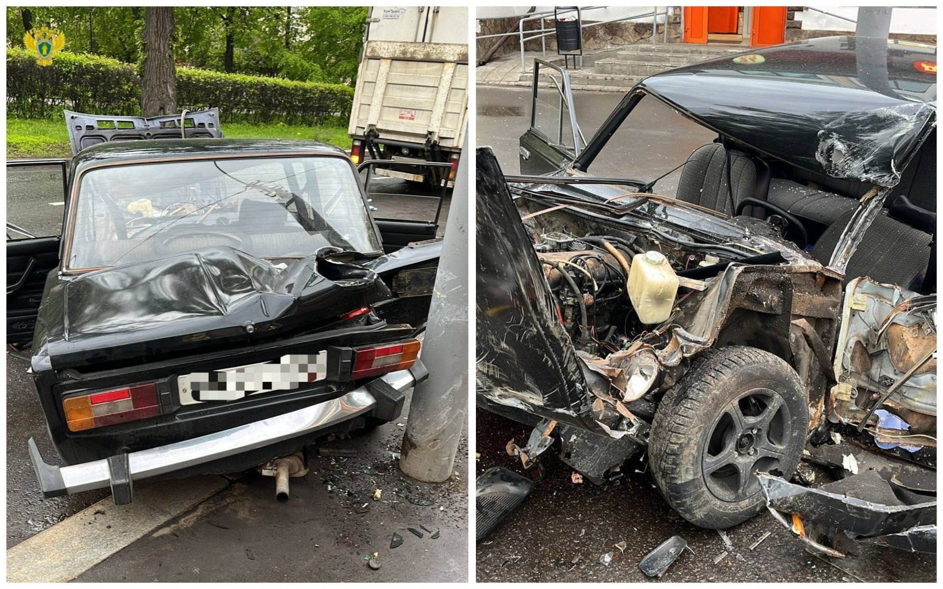 Три человека пострадали при столкновении грузовика и легковушки на востоке Москвы
