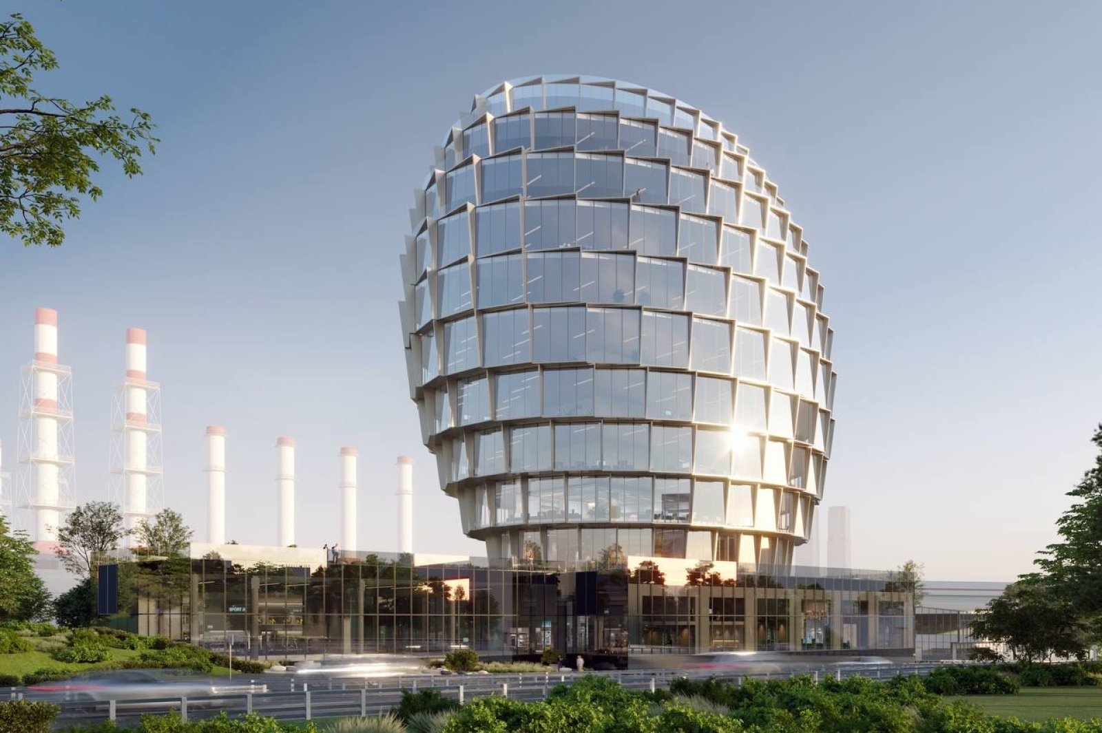 В Пресненском районе Москвы построят бизнес-центр в виде яйца