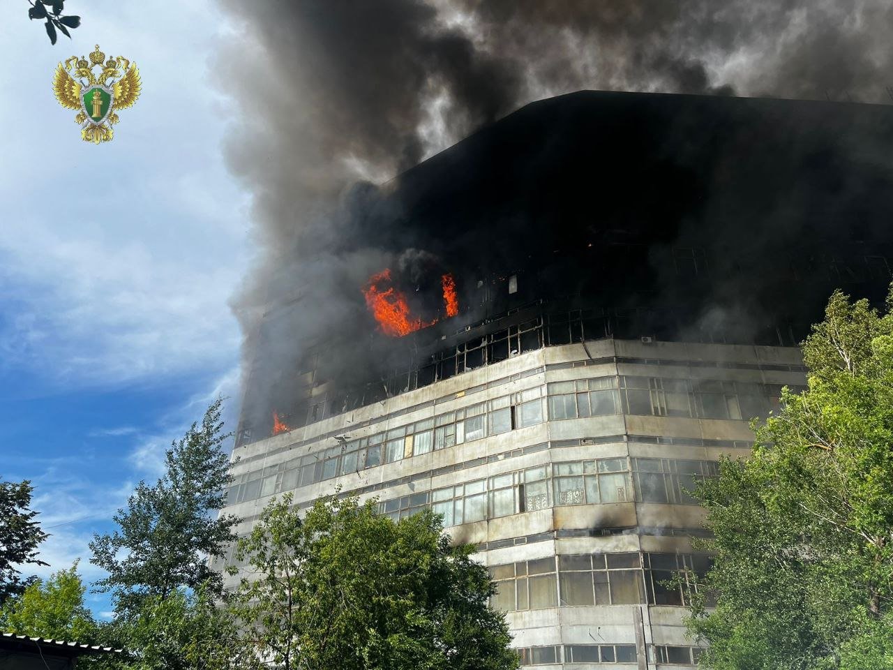 Предварительной причиной пожара во Фрязино стала неисправность электропроводки 