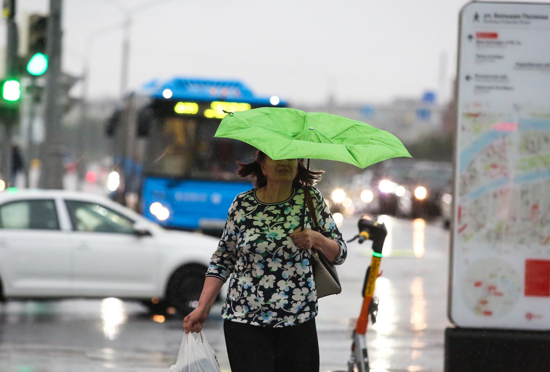 МЧС: в Москве ожидаются ливень и гроза до конца дня
