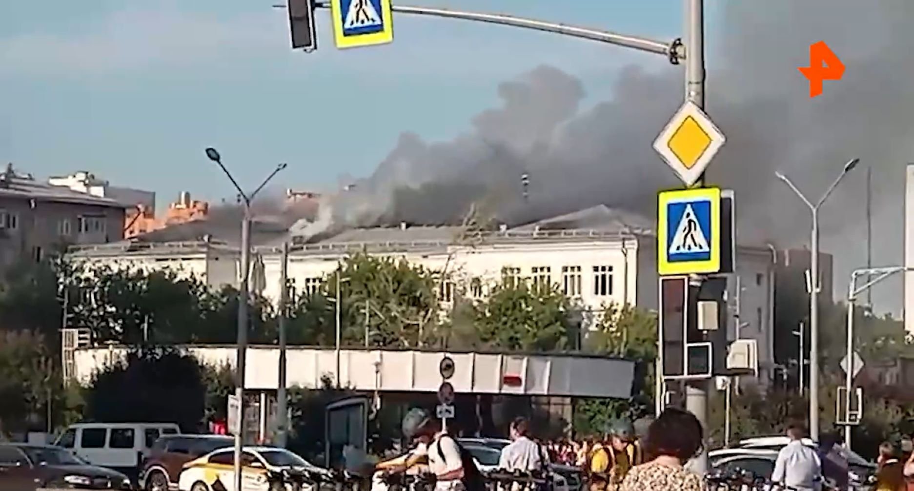 В Центре цифровизации образования на Пресненском Валу в Москве произошел пожар