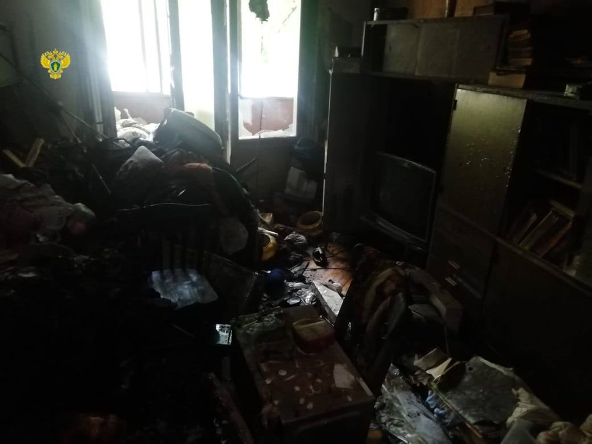 Пожилая женщина погибла при пожаре в квартире на юго-западе Москвы