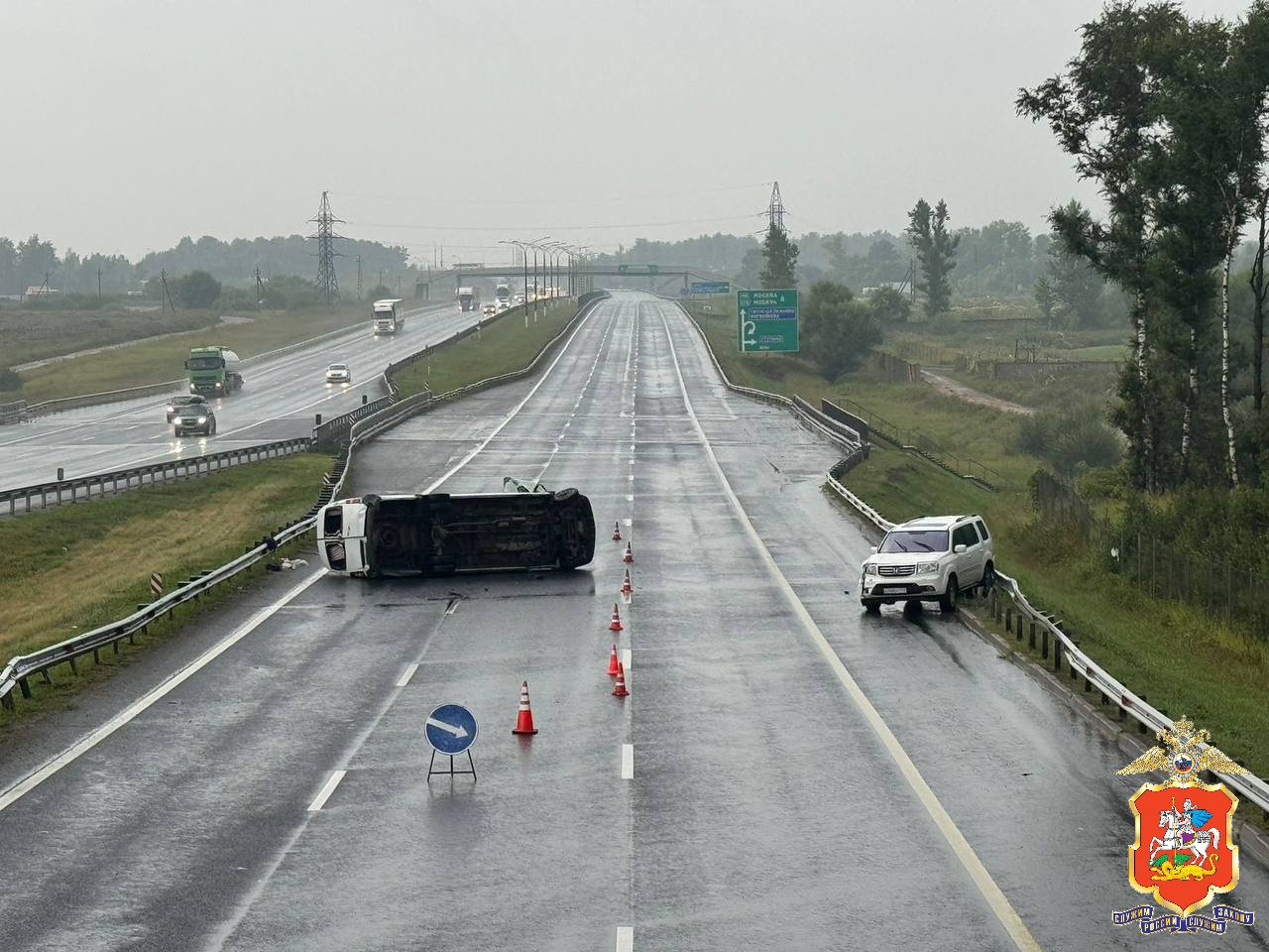 Под Ступино микроавтобус с 15 пассажирами попал в ДТП 