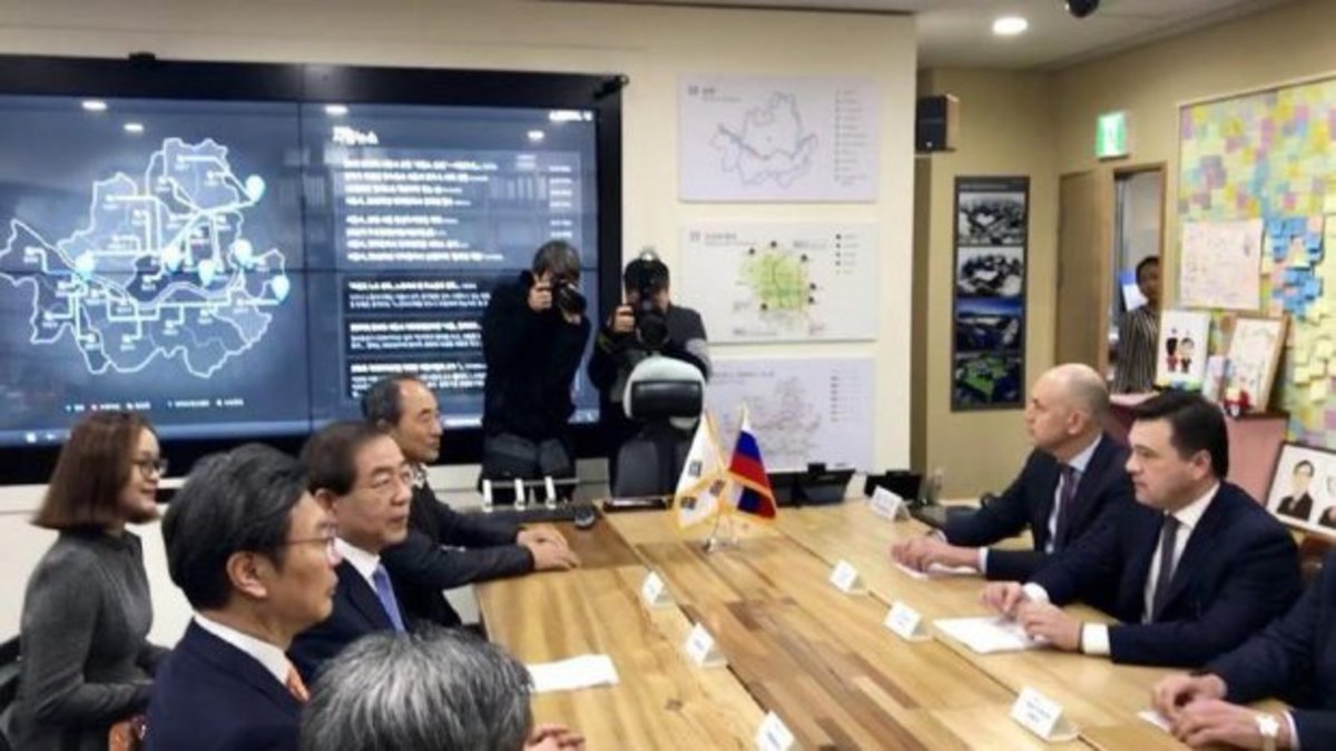 Губернатор Подмосковья Андрей Воробьев посетил Сеул с рабочим визитом