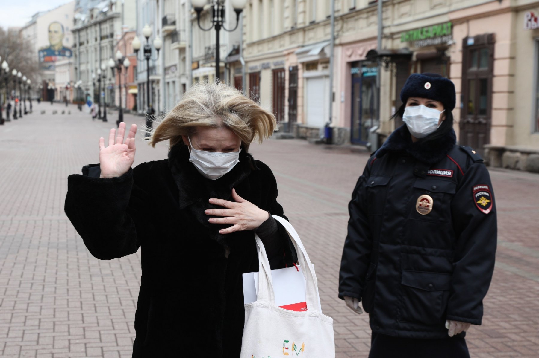 В Москве появился мобильный пункт для штрафов за нарушение масочного режима