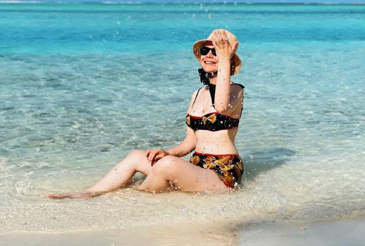 Татьяна Брухунова в купальнике на Мальдивах