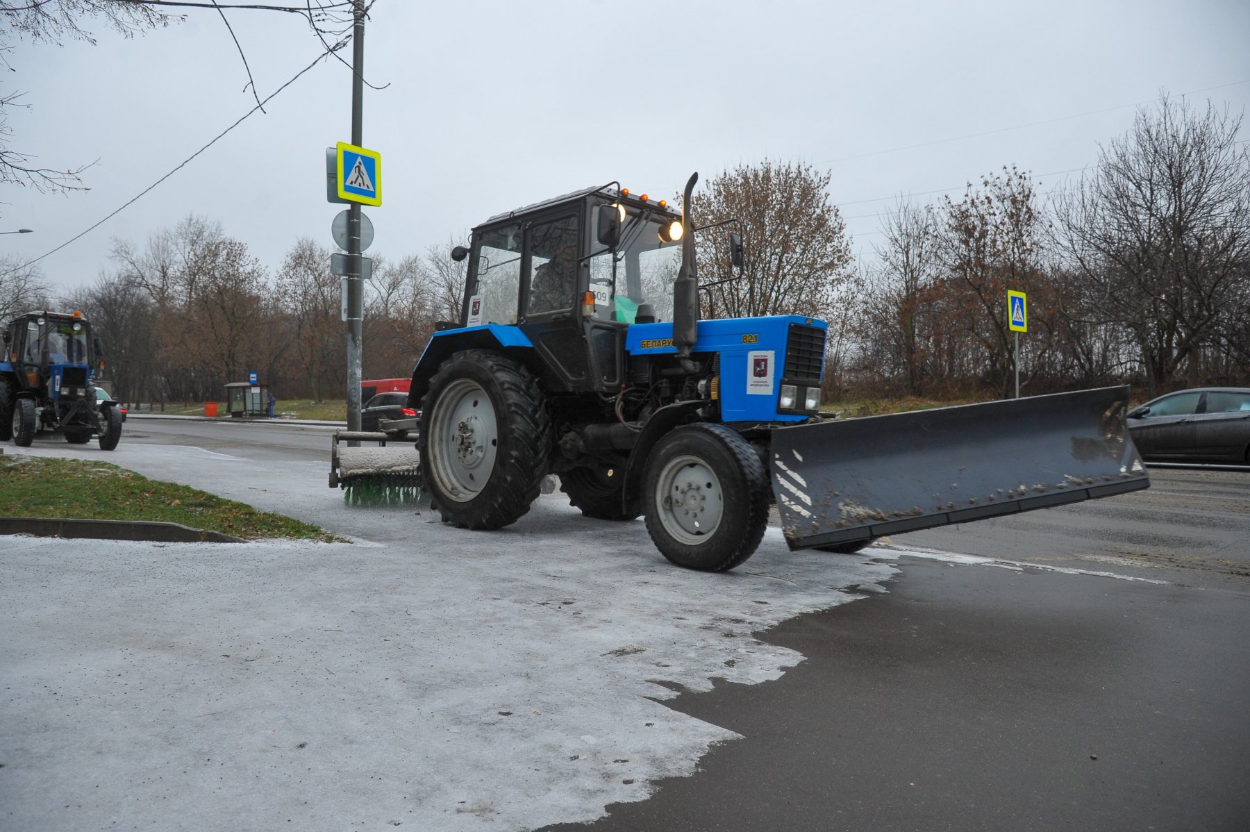 Под Москвой прошли ледяные дожди