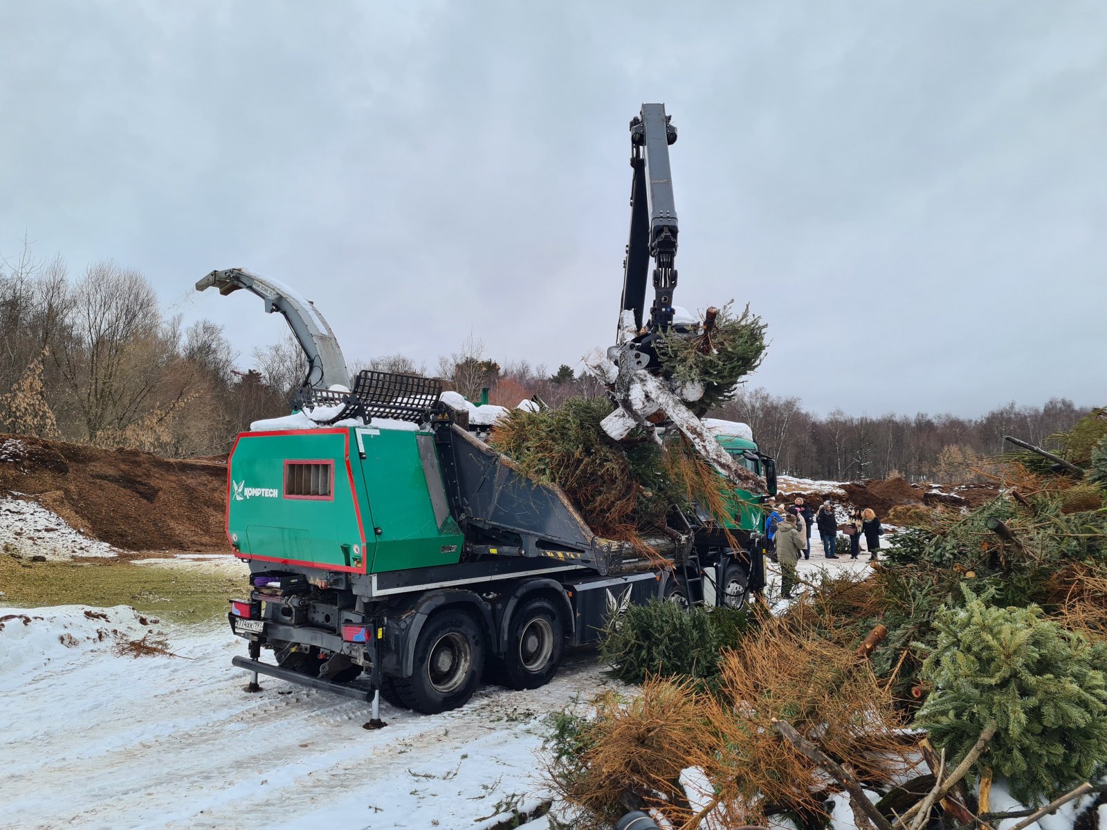 Москвичи сдали на переработку около 49 тысяч елок в рамках экоакции 