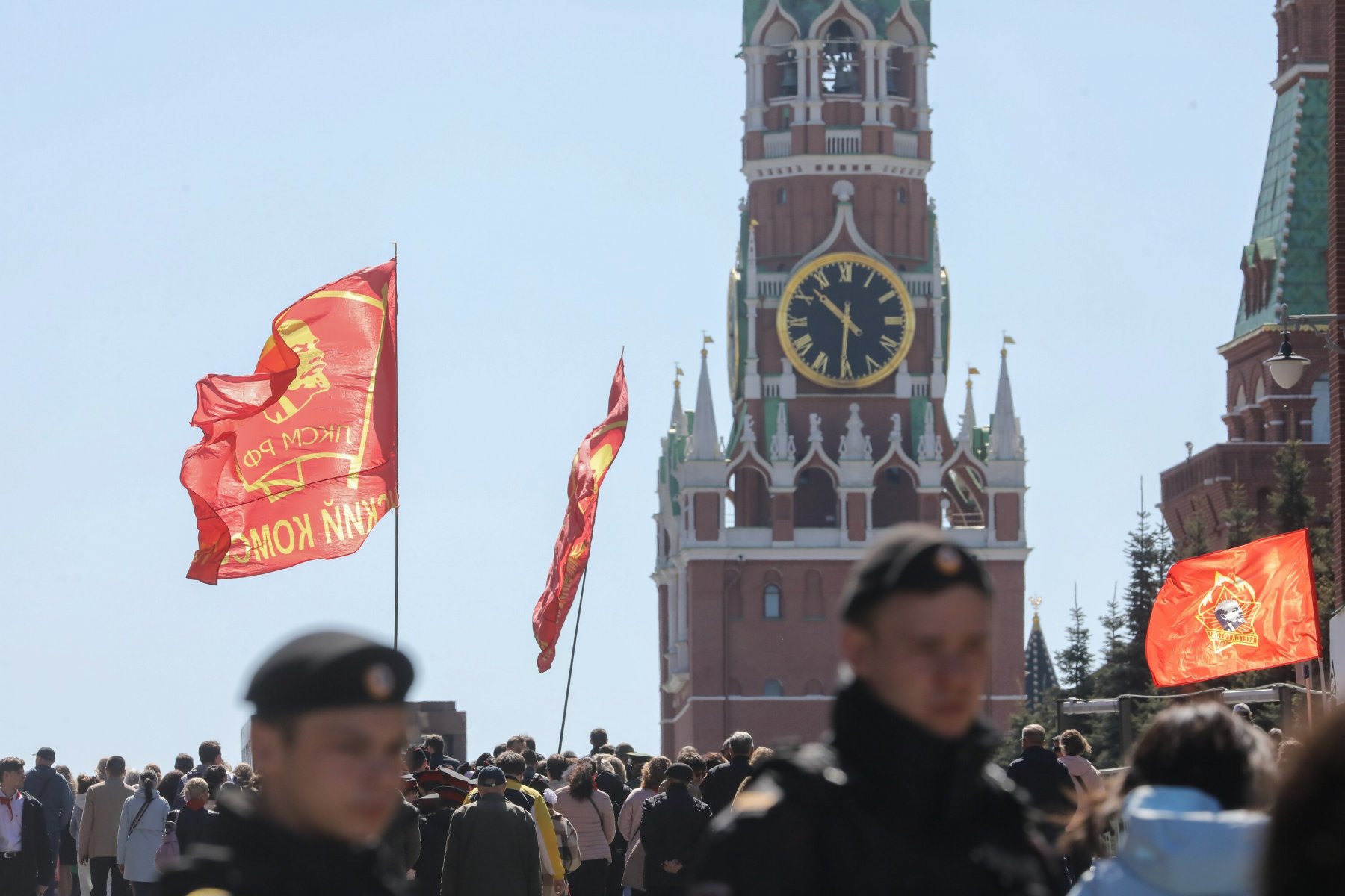 На Красной площади состоялась церемония принятия школьников в ряды пионеров