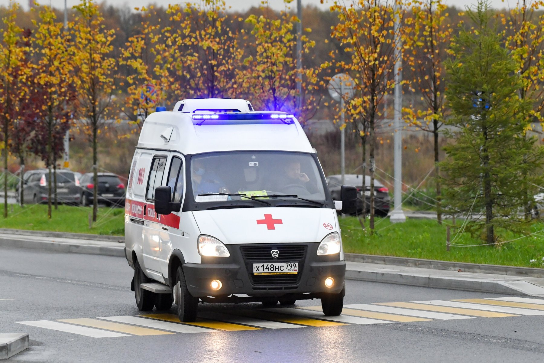 В подмосковном Пушкино автобус сбил двух пенсионерок на пешеходном переходе