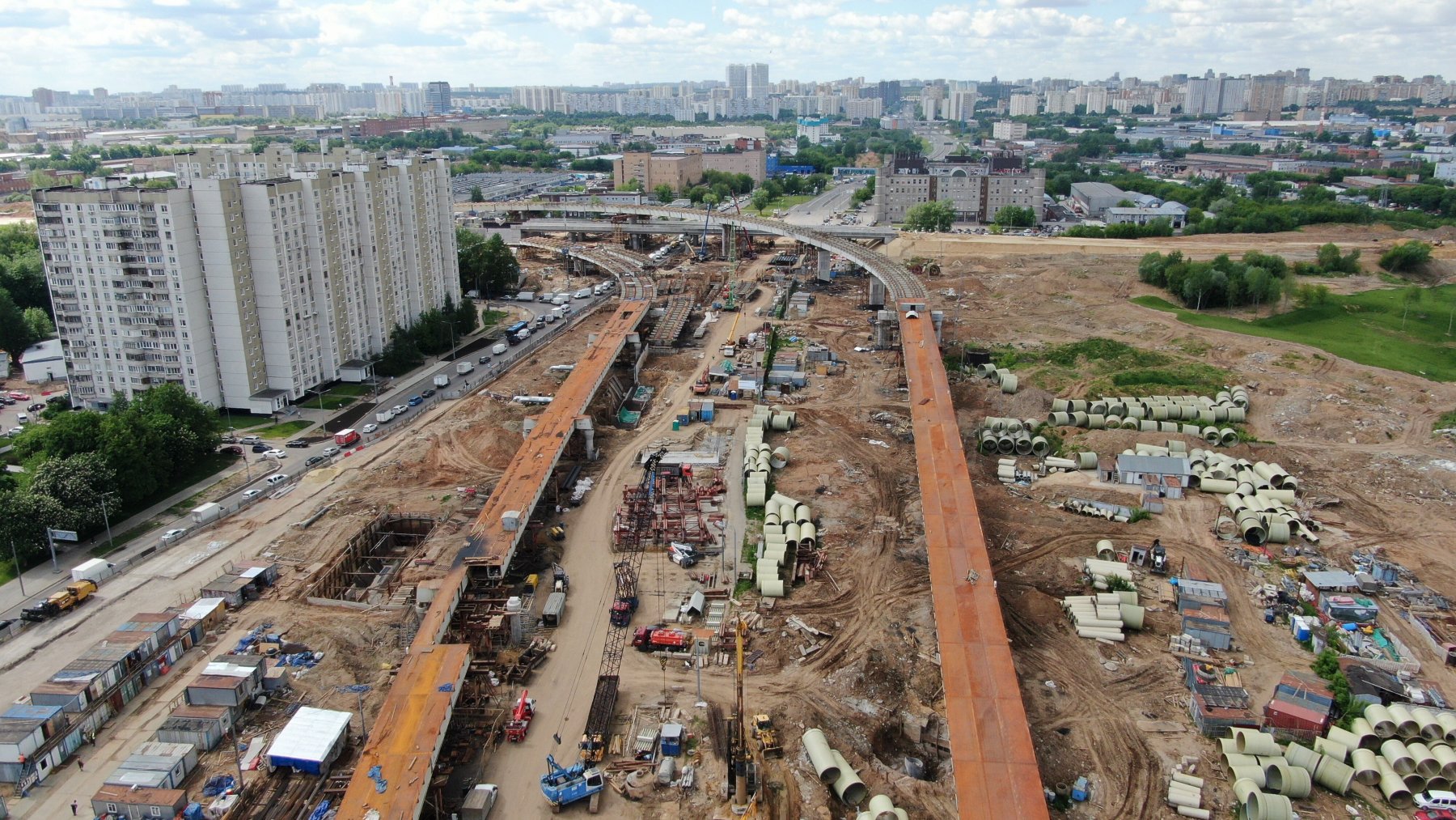 Открылся новый участок Московского скоростного диаметра от Дмитровского до Ярославского шоссе 