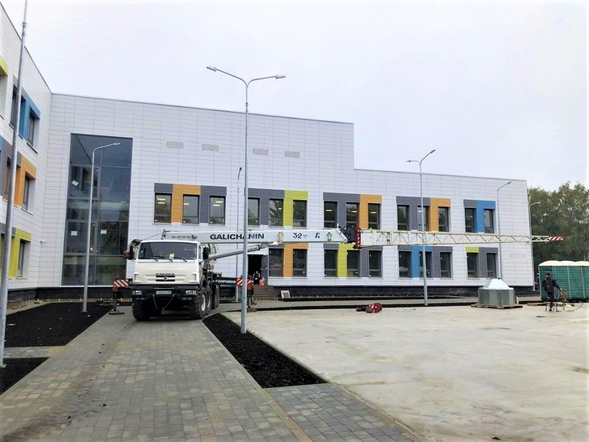 В Коломне завершается строительство нового корпуса гимназии № 8 на 200 мест