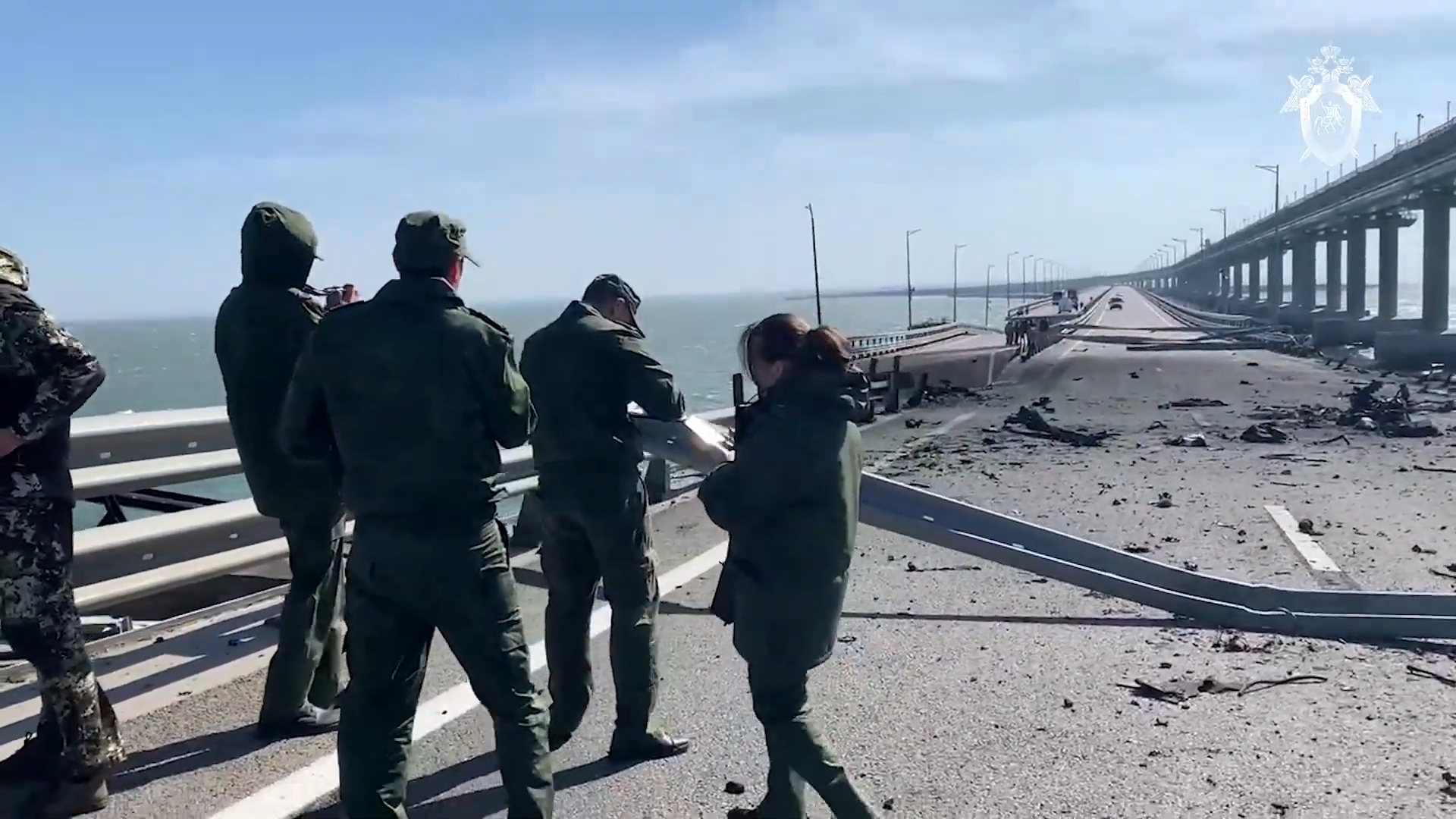 Удар ракетами по крымскому мосту