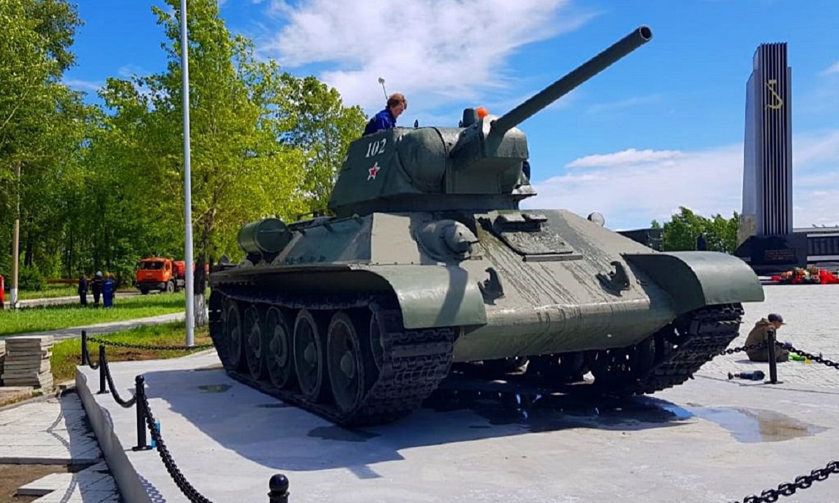 В Пушкино завершают реконструкцию танка Т-34