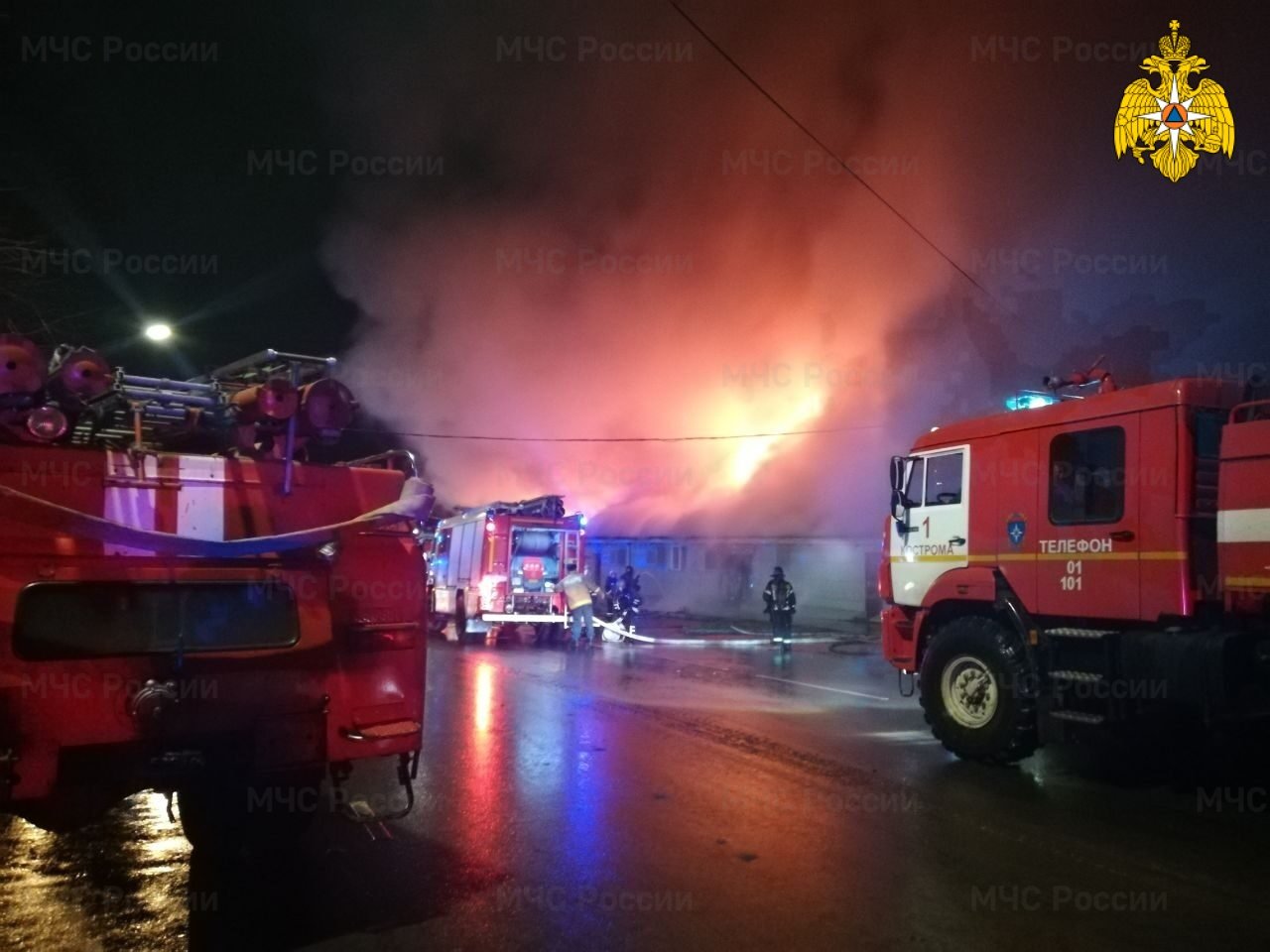 По факту пожара в кафе Костромы завели уголовное дело