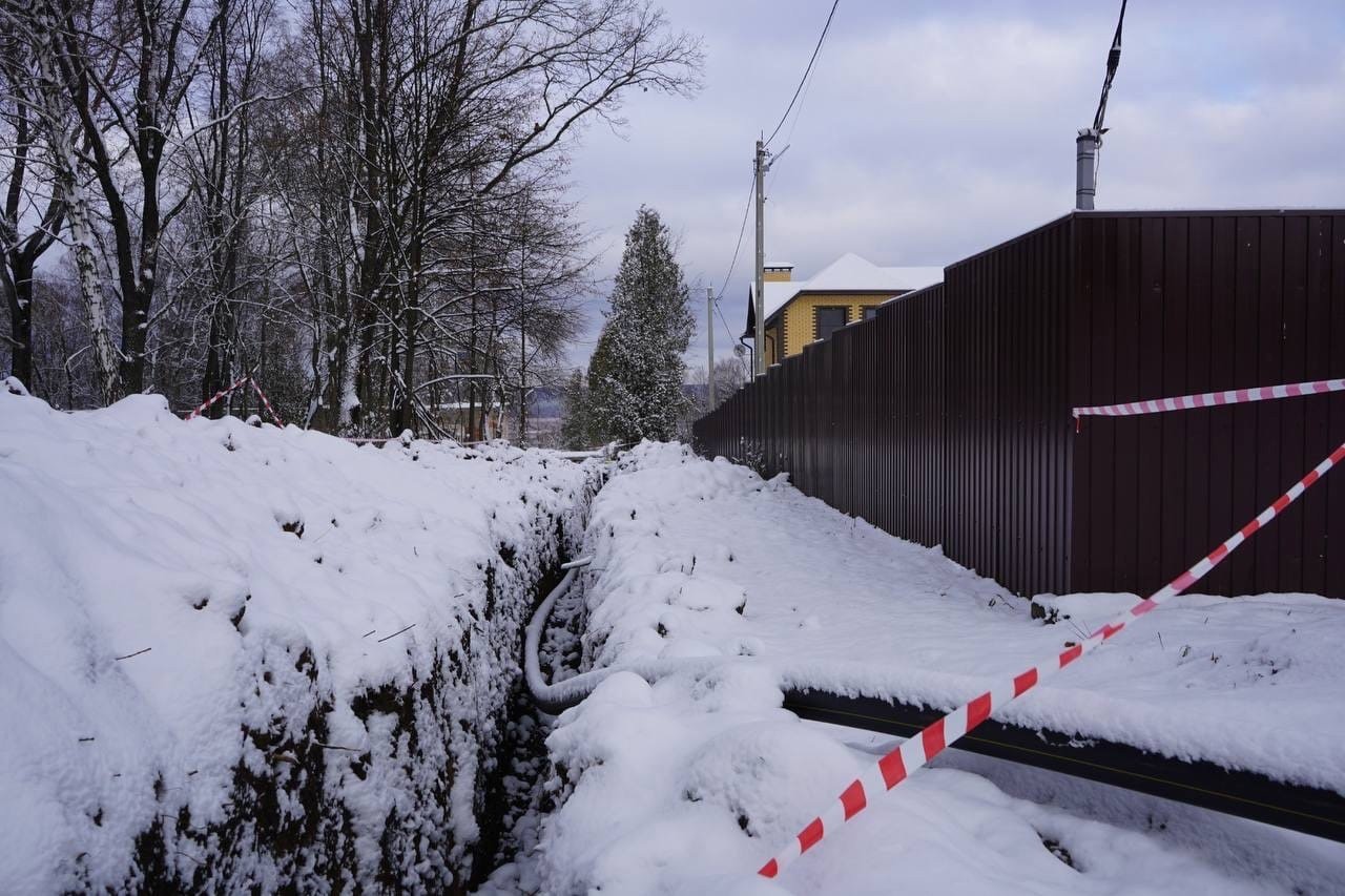Более 7 км газовых коммуникаций уложат в деревне Тарасково горокруга Кашира