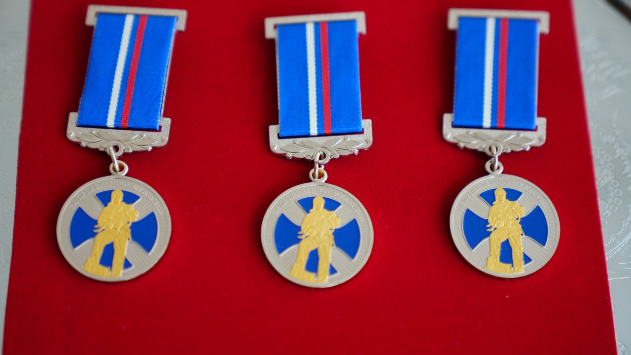 Троих подмосковных школьников наградили медалями за мужество