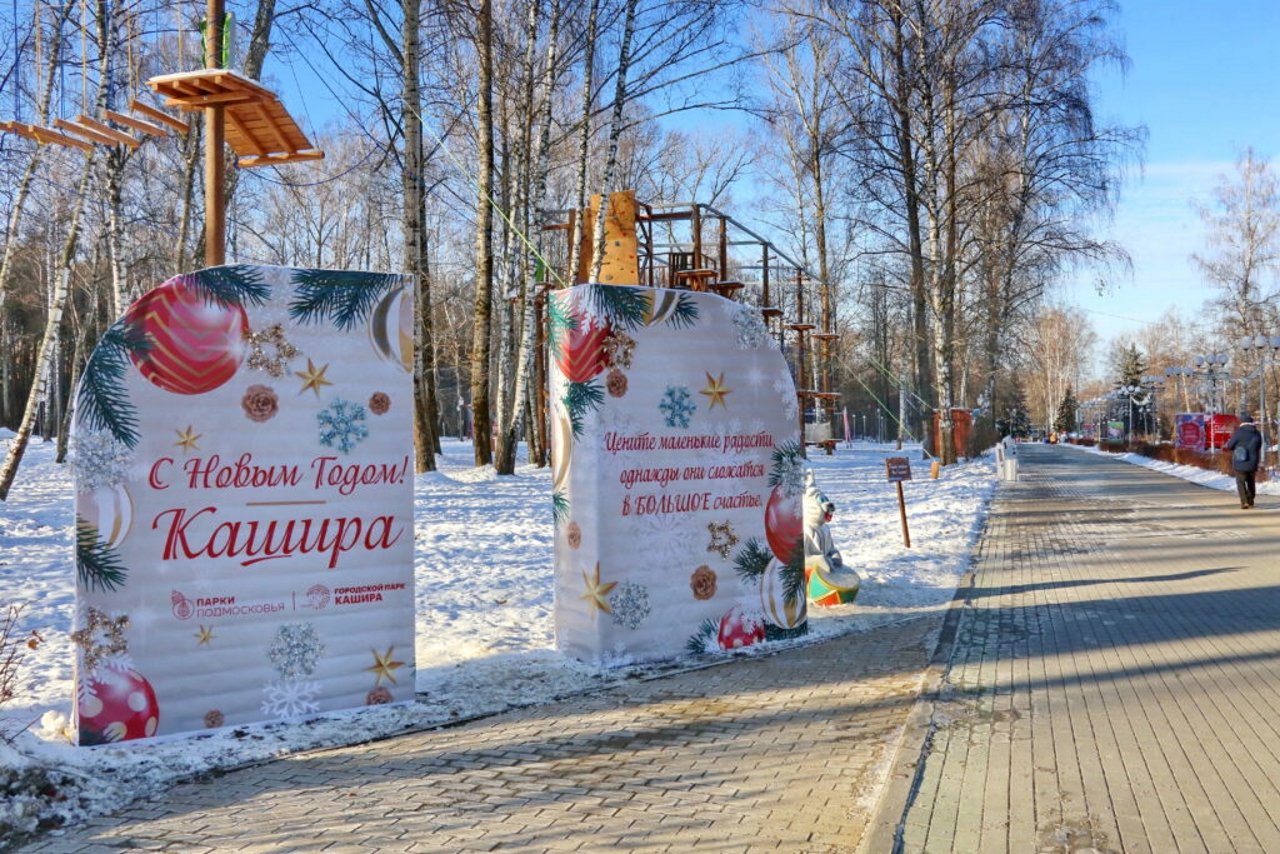 Парк в Кашире стал одним из лучших для зимних прогулок в Подмосковье