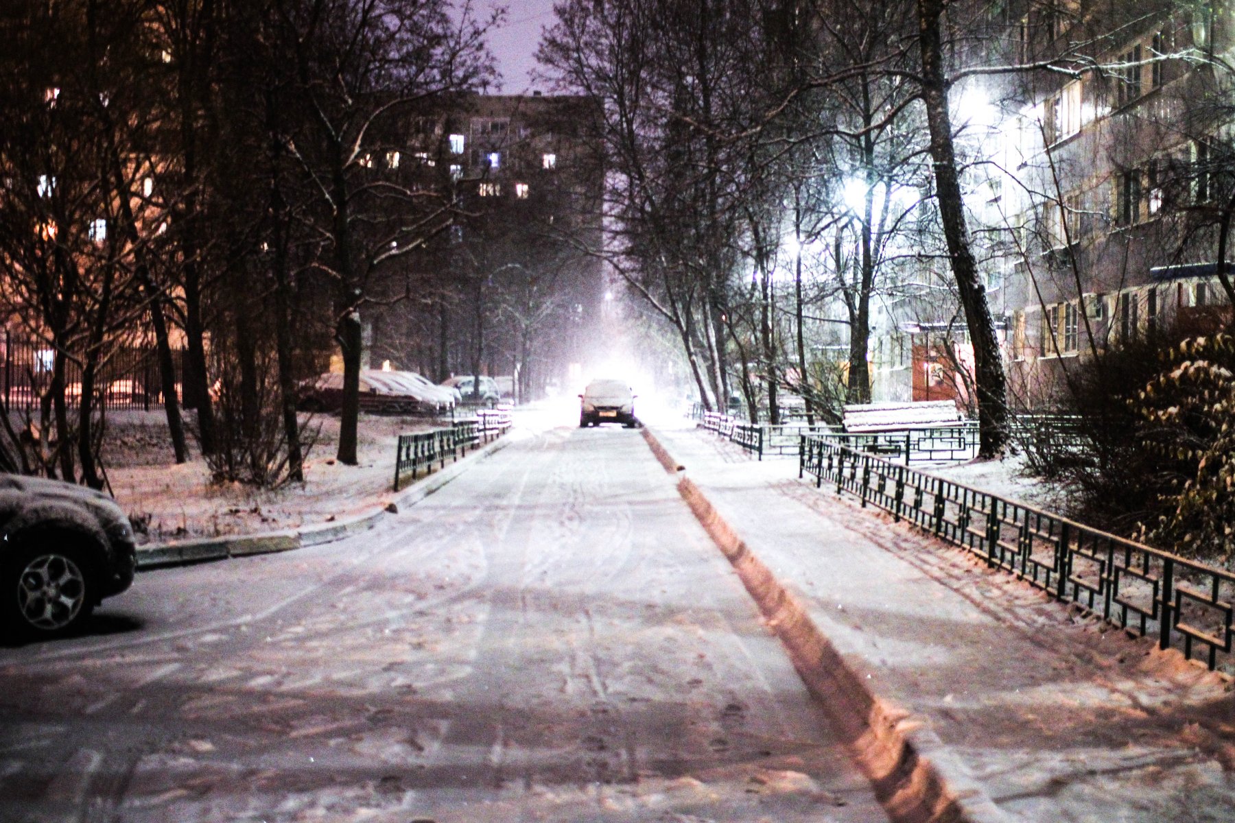 Москвичей предупредили о мокром снеге и ветре 2 января