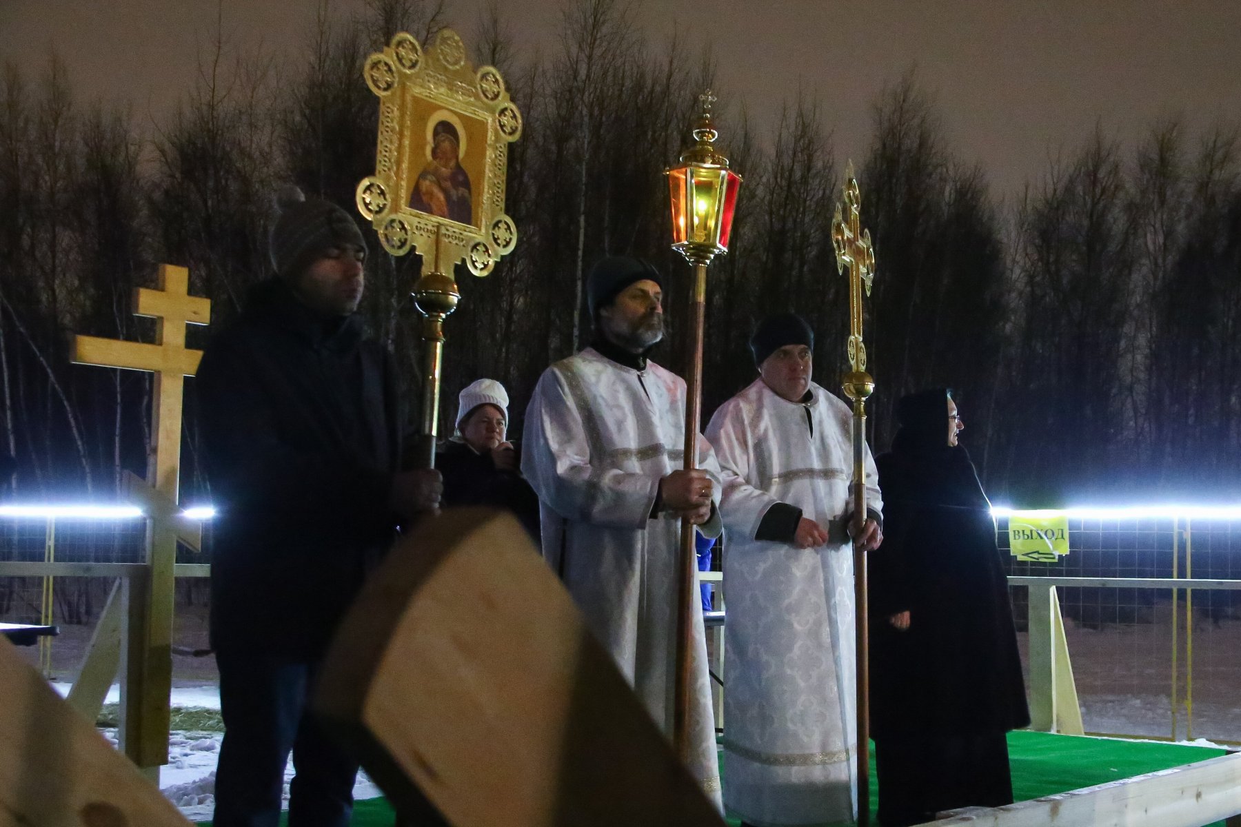 Источник «Гремячий ключ» в Сергиевом Посаде на Крещение посетили более 40 тысяч верующих 