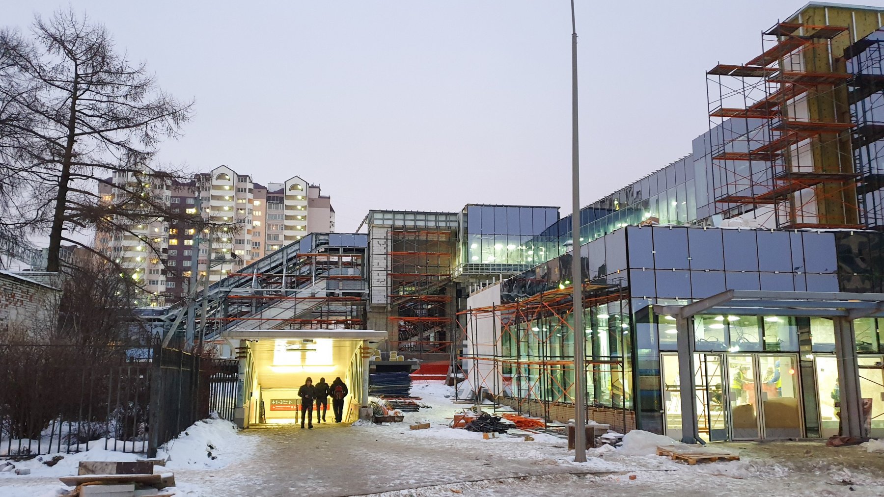 Работы по реконструкции станции «Очаково» МЦД-4 завершены более чем на 90%