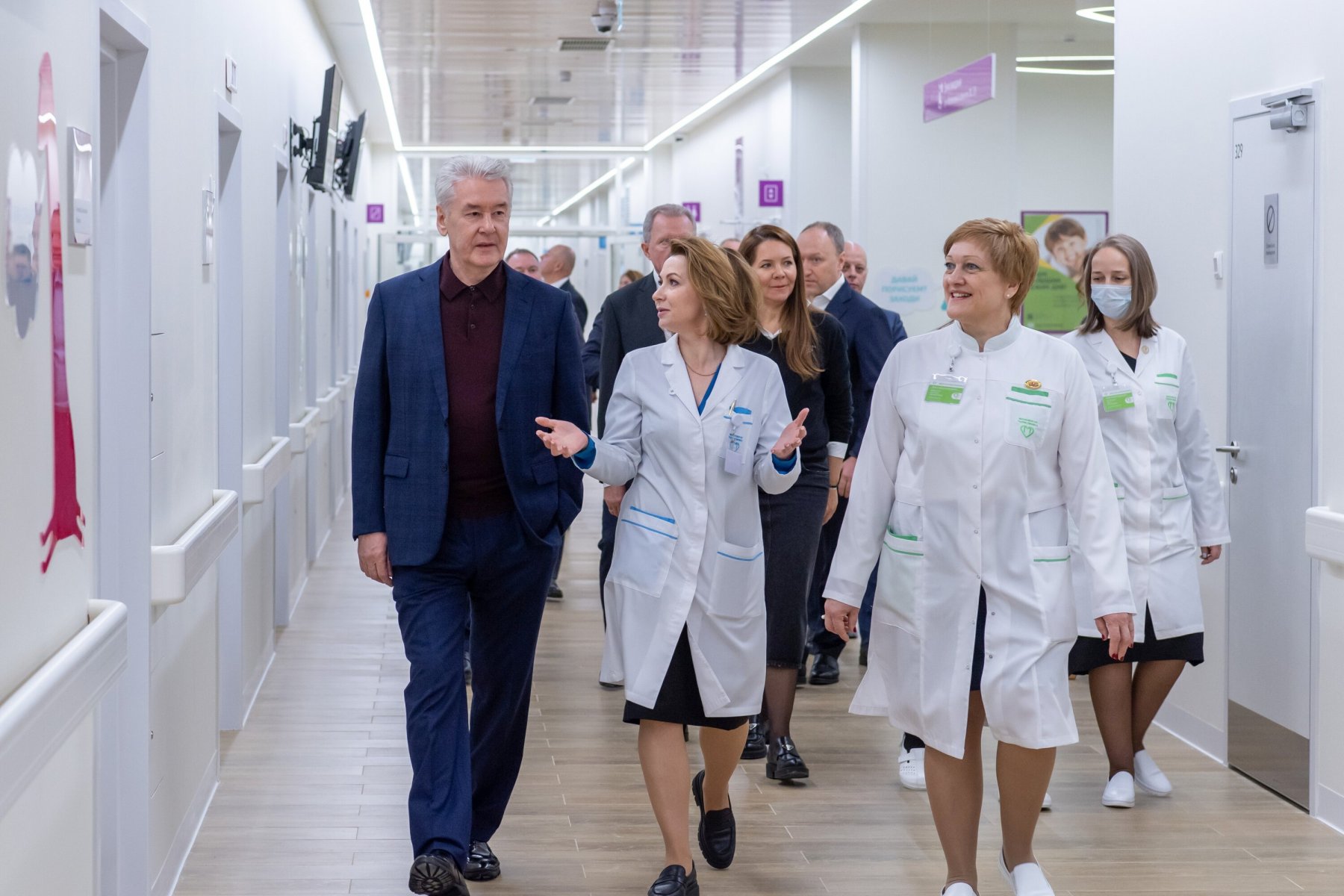 Мэр Москвы побывал на открытии новой поликлиники на 800 посещений в Свиблово