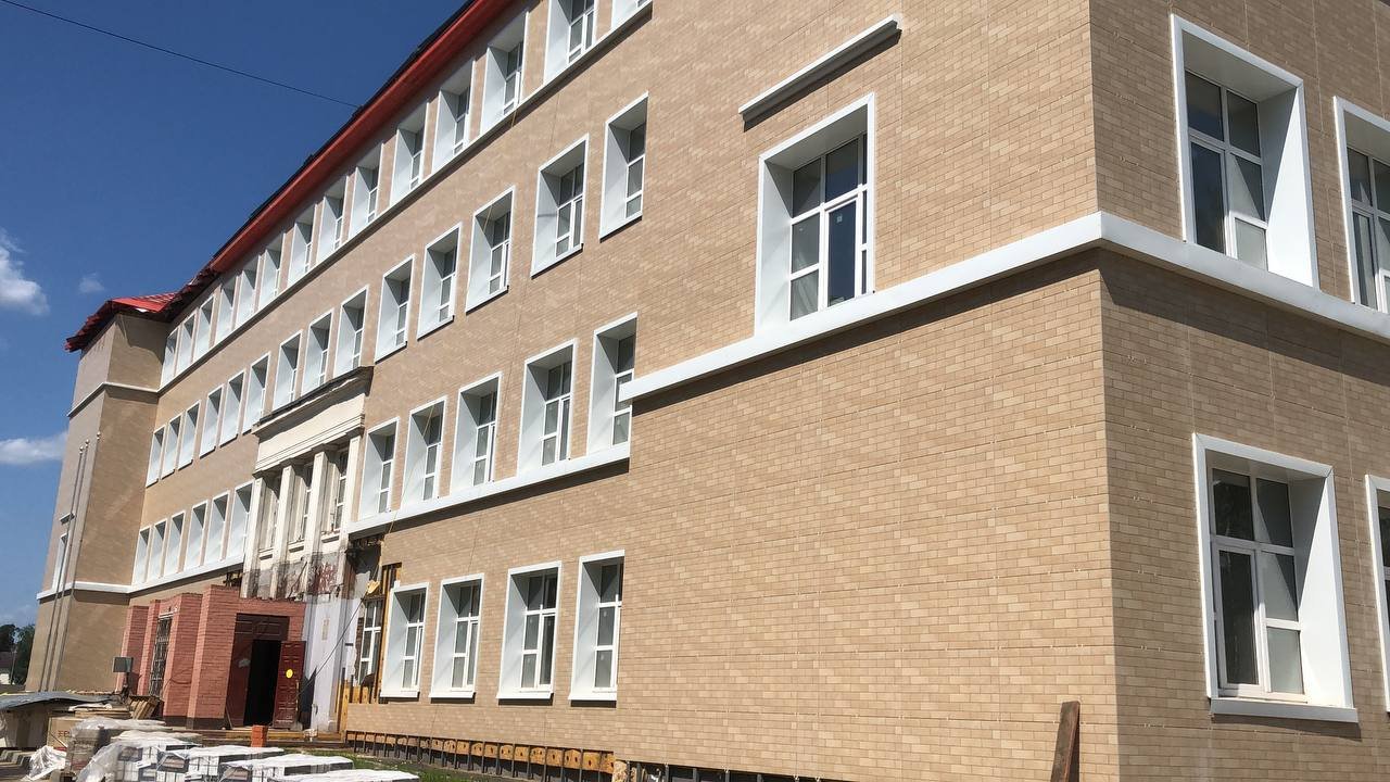 В Ногинске продолжают строить новый учебный корпус школы №1