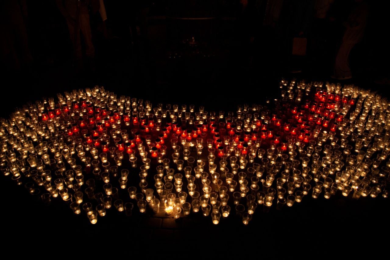 В акции «Свеча памяти» в Пушкино зажгли три тысячи свечей